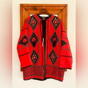 1990s Vintage Embellished & Embroidered Silk Jacket